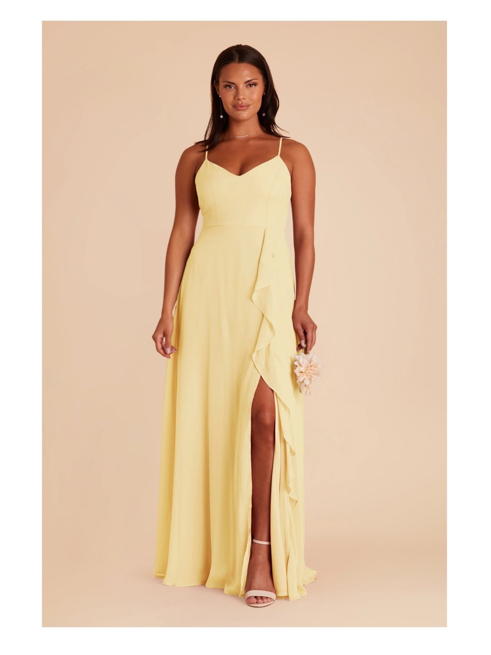 Birdie Grey Theresa Chiffon Dress - Lemon Sorbet